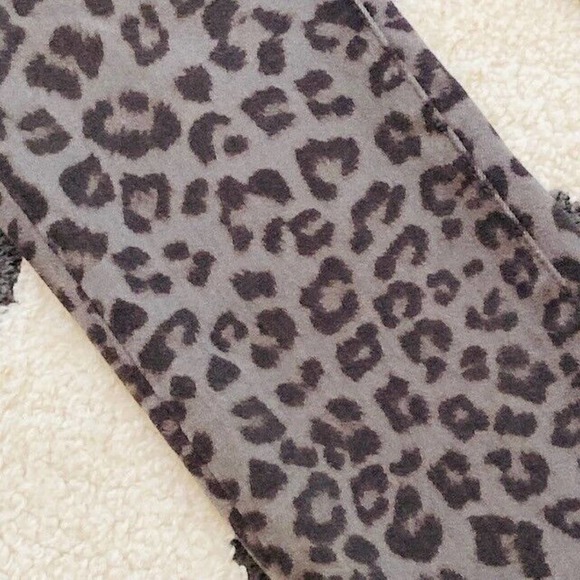 Good American $170 Size 0/25 Gray Black Leopard Print Skinny Stretch Denim Jeans - Picture 6 of 16